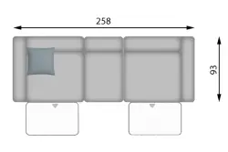 Конфигурация гарнитура Диван NICE
