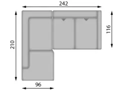 Конфигурация гарнитура Диван POLLY