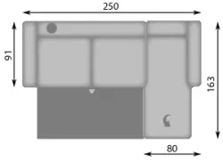 Конфигурация гарнитура Диван TRIEST