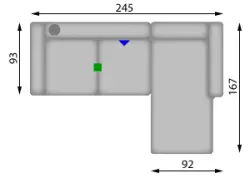 Конфигурация гарнитура Диван NICE