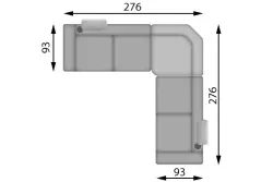 Конфигурация гарнитура Диван OXFORT