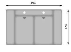 Конфигурация гарнитура Диван EDGE