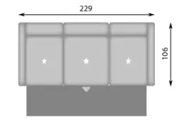 Конфигурация гарнитура Диван SPACE