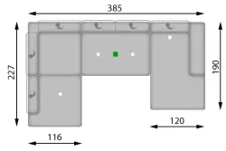 Конфигурация гарнитура Диван SATELLITE-S