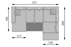 Конфигурация гарнитура Диван ARTUS-S