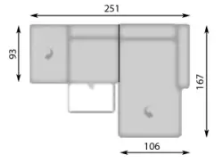 Конфигурация гарнитура Диван NICE