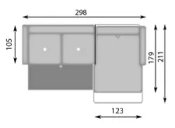 Конфигурация гарнитура Диван SPACE