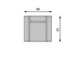 Конфигурация гарнитура Кресло TOULOUSE-S